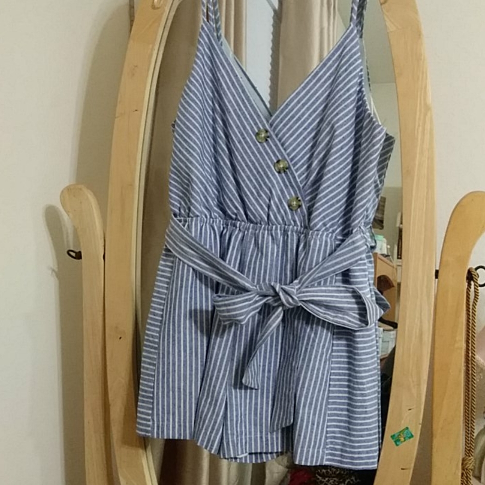Blue&white romper